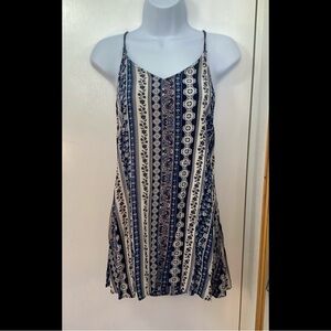 Floral Striped Women's Beachy Dress